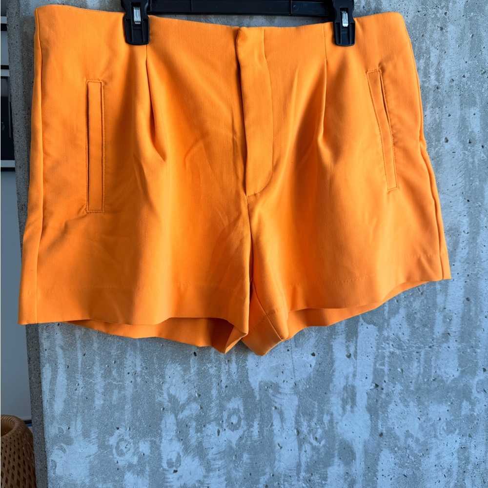 Target Women's Bright Orange High-Waist Tailored Shorts